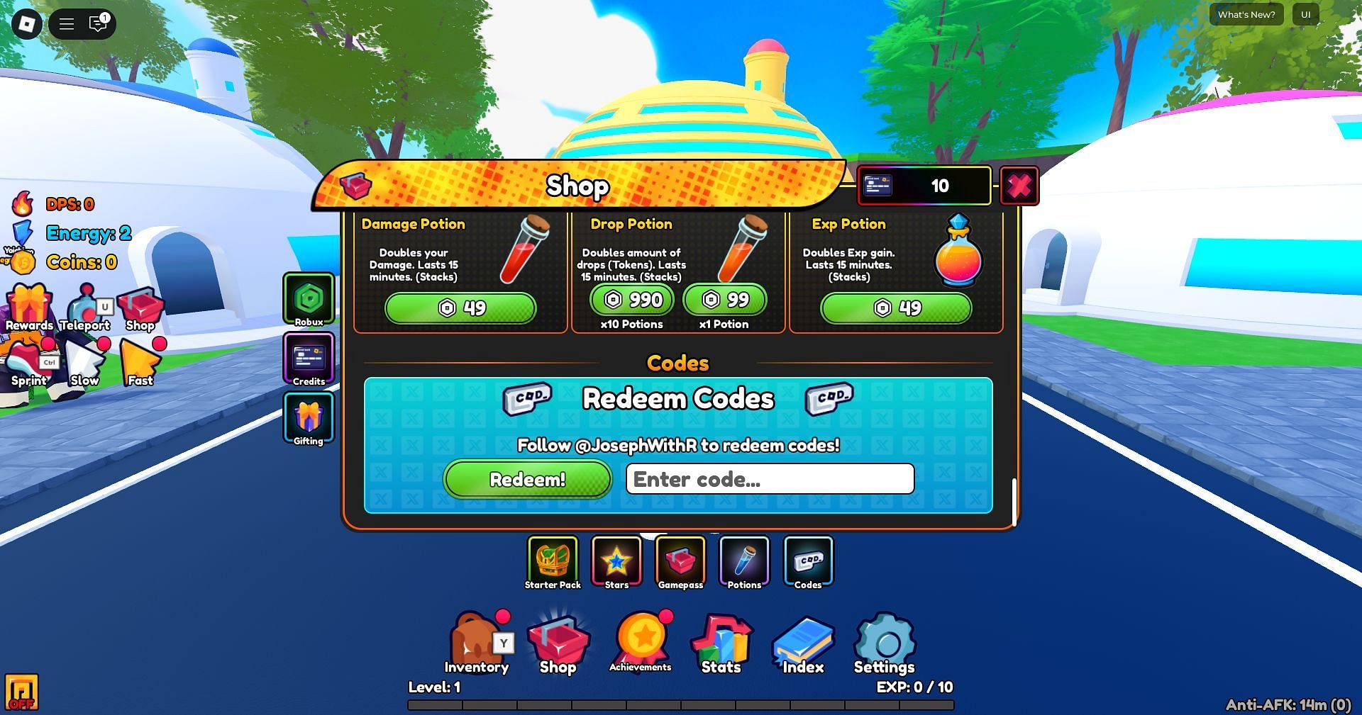 Redeem the code here (Image via Roblox)